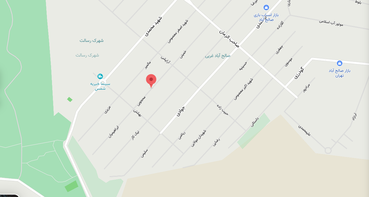 نقشه موقعیت آسانسور رنجبر